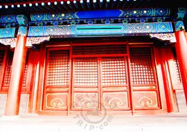 Hall of Joyful Longevity in Forbidden City of Beijing